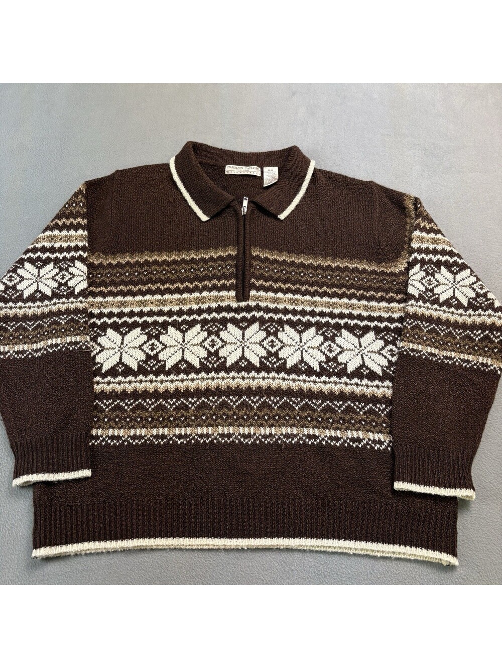 Vintage Carolyn Taylor Sweater Women’s Size Medium Brown